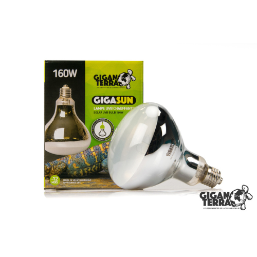 giganterra gigasun 160w lamp uvb נורית תאורה 160 וואט של חברת גיגן טרא