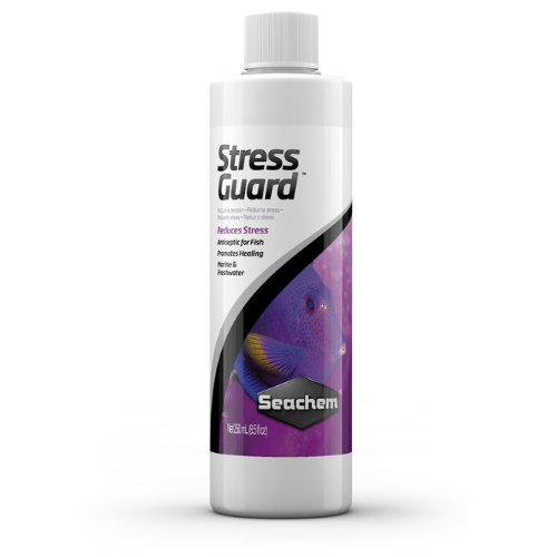 דגים בריאים ורגועים בכל מקום StressGuard™ - תכשיר רב-תכליתי למי מלח ומי ברכה