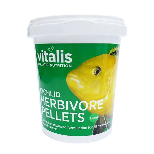 ויטליס ציקליד הרביבור פלטס Vitalis Cichlid Herbivore Pellets 260gr 1.5mm